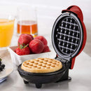 Mini Máquina de Waffles Profissional Antiaderente Elétrica