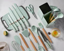 Conjunto Premium de Utensílios de Cozinha com Facas e Acessórios