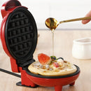 Mini Máquina de Waffles Profissional Antiaderente Elétrica
