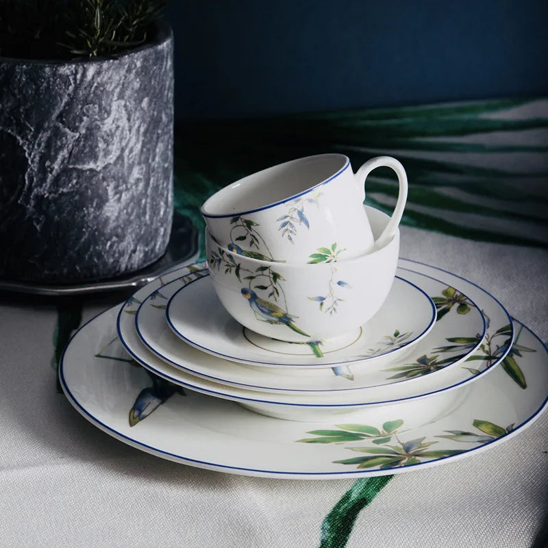 Peças em Porcelana - Coleção Pássaros