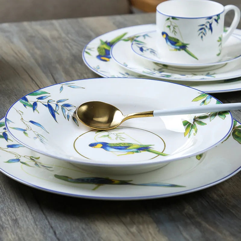 Peças em Porcelana - Coleção Pássaros