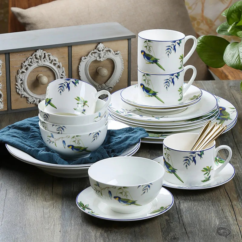 Peças em Porcelana - Coleção Pássaros