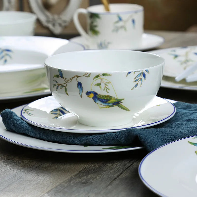 Peças em Porcelana - Coleção Pássaros