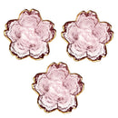 Bowl de Vidro Flor de Cerejeira com Borda Dourada