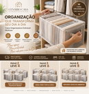 Caixa Organizadora Dobrável Multiuso — Oferta Pegue em Dobro