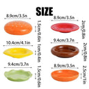 Dinnerware Sets Dipping Sauce Plates 6-Layer Stackable Kitchen Dinnerware Burgers Shape Side Dishes Dessert Tableware For Party