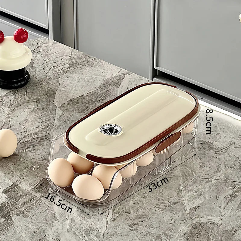 Suporte e Organizador de Ovos para Geladeira