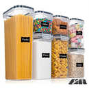 Conjunto de Pote Hermético Organizador de Condimento - 7 peças