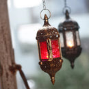 Suporte de Vela Marroquino em Metal Clássico – Elegância Artesanal -  Decoração de Luxo