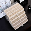Organizador de Jóias Premium – Acrílico Cristal e Veludo Luxo / Design Elegante para relógios, anéis e acessórios