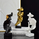 Escultura Moderna Rosto Silêncio