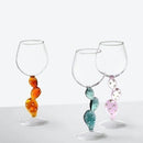 Taça de Vinho Artesanal em Cristal Italiano – Design de Cacto -Sofisticação e Exclusividade na Sua Mesa