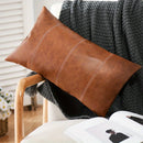 Capa de Almofada Decorativa em Couro Ecológico – Estilo Boho