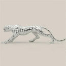 Estátua de Leopardo Dourado em Resina – Escultura Contemporânea Luxuosa para Decoração de Interiores