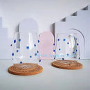 Copo de Vidro com Design Irregular Bolhas