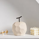 Escultura  Decorativa em Cerâmica Maçã e Pera | Estilo Moderno para Sala, Escritório e Aparador