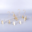 Conjunto de Cabides em  Acrílico Transparente com Presilhas – Organização Premium