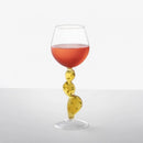 Taça de Vinho Artesanal em Cristal Italiano – Design de Cacto -Sofisticação e Exclusividade na Sua Mesa