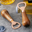 Abridor de Garrafas com Cabo em Madeira