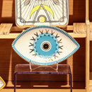 Ceramic Jewelry Tray Trinket Dish Rings Earrings Necklaces Dish Evil Eye Decorative Plate Bowl Home Decor