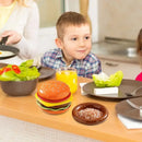 Dinnerware Sets Dipping Sauce Plates 6-Layer Stackable Kitchen Dinnerware Burgers Shape Side Dishes Dessert Tableware For Party