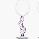 Taça de Vinho Artesanal em Cristal Italiano – Design de Cacto -Sofisticação e Exclusividade na Sua Mesa