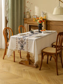 Toalha de Mesa Víntage Bordada